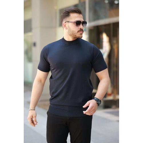 Erkek Yarım Balıkçı Yaka Kısa Kollu Tişört