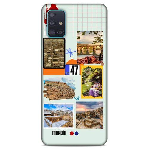 Lopard Samsung Galaxy A51 Uyumlu Kılıf Şehirli ※ (47) Mardin Crystal Flex Kılıf