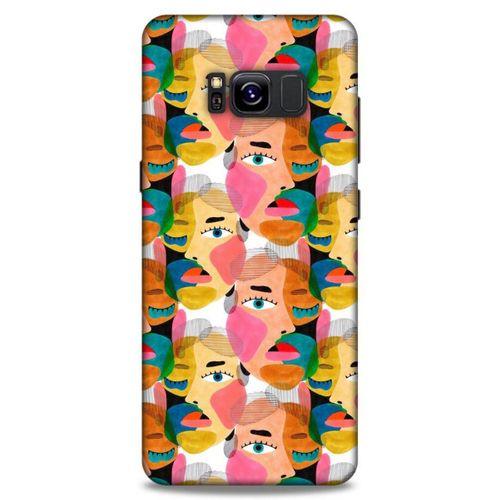 Lopard Samsung Galaxy S8 Uyumlu Kılıf Sürreal Yüzler ♀ (6) Silikon Kılıf Desenli