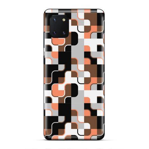 Huawei Y5P Uyumlu Kılıf Insomnia (47) Crystal Flex Kılıf Siyah Portakal
