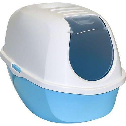 Moderna Smart Kapalı Kedi Tuvaleti Mavi 40x54x41