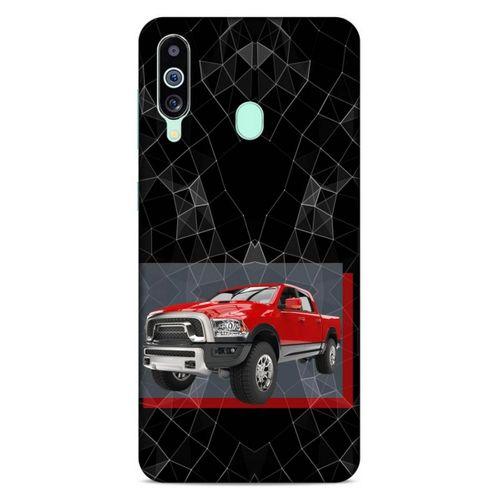 Lopard Samsung Galaxy M40 Uyumlu Kılıf PickUpX (7) Telefon Kılıfı Ateş Kırmızı