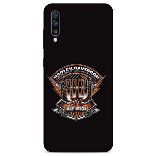 Samsung Galaxy A70 Uyumlu Kılıf Motorsiklet (39) Liquid Crystal Kılıf Harley Davidson