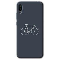 Huawei Y6 2019 Kılıf HD Desen Baskılı Arka Kapak - Bike + Kırılmaz Cam