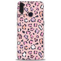General Mobile GM 10 Kılıf HD Baskılı Kılıf - Pembe Leopar + Tam Ekran Koruyucu