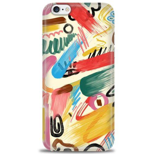 iPhone 6 Kılıf HD Baskılı Kılıf - Sanat + Tam Ekran Koruyucu
