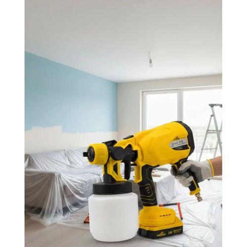 Profesyonel Akülü Püskürtme Tabanca Kablosuz Güçlü Boya Uygulama