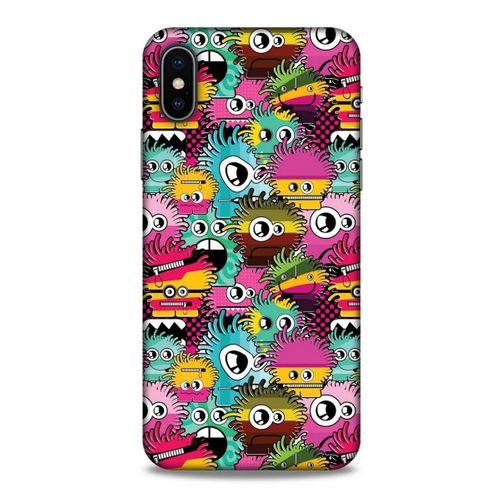 Graffitix (35) Desenli Silikon Kapak Apple iPhone XS Kılıf