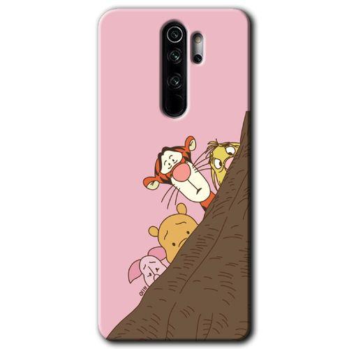 BeRa Aksesuar Xiaomi Redmi Note 8 Pro Kılıf Baskılı Kapak - Winnie the Pooh +Tam Kaplayan Mat Seramik