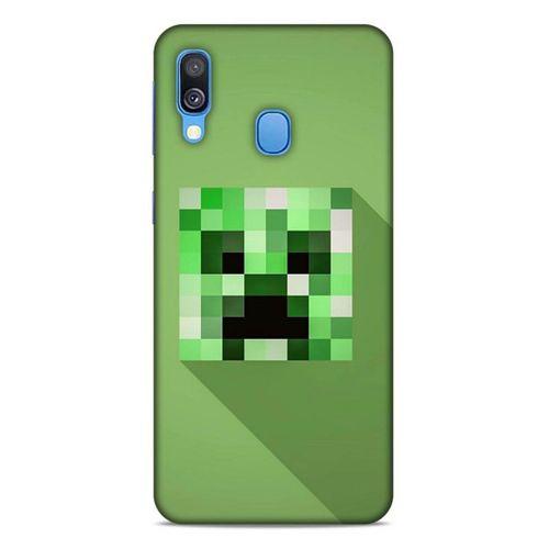 Lopard Samsung Galaxy A40 Uyumlu Kılıf PiXel (36) Glitter Kılıf Creeper