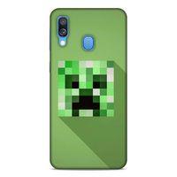 Lopard Samsung Galaxy A40 Uyumlu Kılıf PiXel (36) Glitter Kılıf Creeper