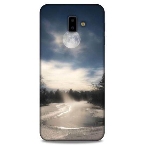 Lopard Samsung Galaxy J6 Plus Uyumlu Kılıf Gece'S (27) Tasarımlı Kılıf Dolunay
