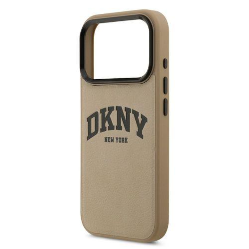 Apple iPhone 17 Pro Kılıf DKNY Orjinal Lisanslı M-safe Şarj Özellikli PU Deri Kabartmalı Kapak