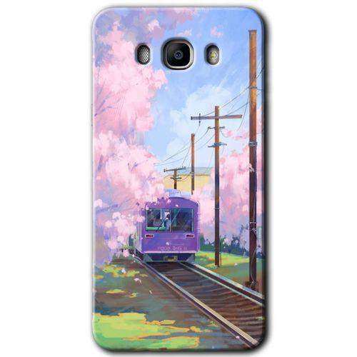 Samsung Galaxy J7 2016 Kılıf HD Desen Baskılı Arka Kapak - Rails Paint