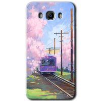 Samsung Galaxy J7 2016 Kılıf HD Desen Baskılı Arka Kapak - Rails Paint