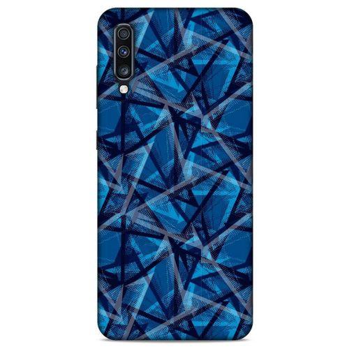 Samsung Galaxy A70 Uyumlu Kılıf Mavi Delisi (46) Core Armor Kılıf Geometrik