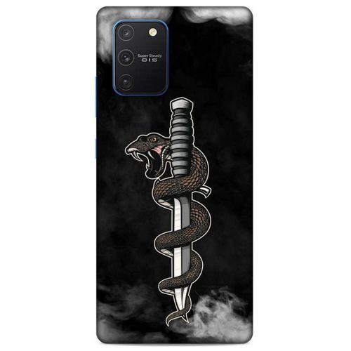 Lopard Samsung Galaxy S10 Lite Uyumlu Kılıf Tattoo's (11) Tam Koruma Yılan Dövmesi