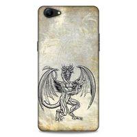 Lopard Oppo A79 Uyumlu Kılıf Tattoo's (30) Silicone Case Şeytan Ejderha