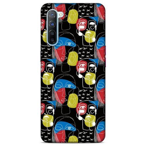 Lopard Oppo Reno 3 Uyumlu Kılıf Sürreal Yüzler ♀ (8) Baskılı Kılıf Desenli