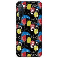 Lopard Oppo Reno 3 Uyumlu Kılıf Sürreal Yüzler ♀ (8) Baskılı Kılıf Desenli