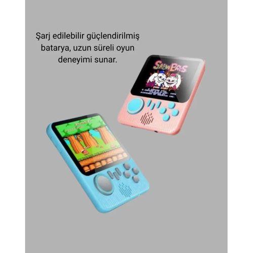 666 Oyunlu Retro Mini Oyun Konsolu – 3.5" Lcd Ekran Ve Çift Kişilik Oyun