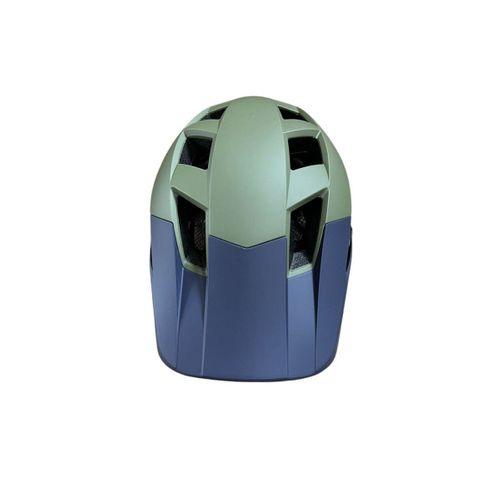 Kask Yetişkin Asistan Mat Yeşil-Mavi  Medium