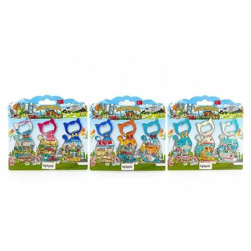 İstanbul Temalı Metal Buzdolapı Süsü Magnet 3'lü Set Alk5812