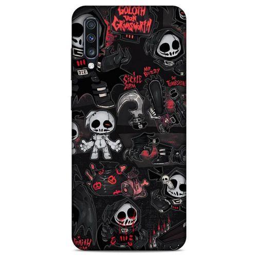 Samsung Galaxy A70 Uyumlu Kılıf Motorsiklet (30) Silicone Case İskelet