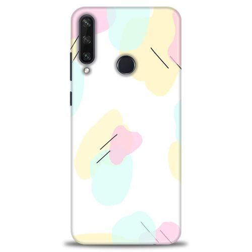Huawei Y6P Kılıf HD Baskılı Kılıf - Renkler Çubuklar + Tam Ekran Koruyucu