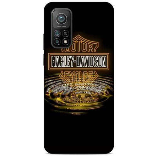 Xiaomi Mi 10T Pro 5G Uyumlu Kılıf Motorsiklet (35) Fit Design Kılıf Harley Davidson