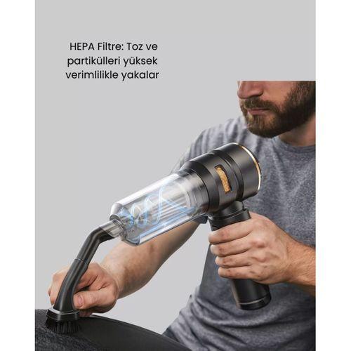 Kablosuz Şarjlı Araç İçi Ve Küçük Alanlar İçin Güçlü Vakumlu Süpürge