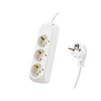 Topraklı Uzatma Kablosu 3 Priz 3 M - Beyaz 9230103