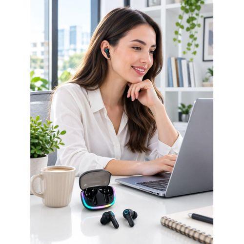 Bluetooth 5.4 Tws Kablosuz Kulaklık Quad Enc Mikrofonlu Rgb Şarj Kutulu Hd Ses
