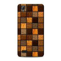 Vestel Venüs V5 Kılıf Patchwork (32) Soft Silikon Kılıf Turuncu Kahve