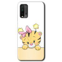 BeRa Aksesuar Xiaomi Redmi 9T Kılıf Baskılı Kapak - Sevimli Kedi +Tam Kaplayan Mat Seramik