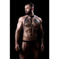 Zincirli Erkek  Deri Fantazi Giyim - Brfm74