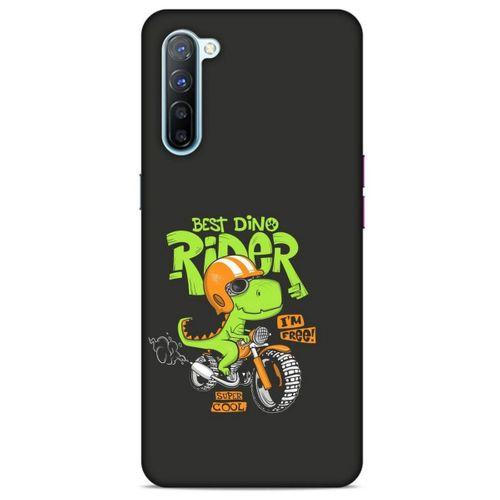 Animax Bisikletli Dinozor Oppo Reno 3 Kılıf Desenli Silikon