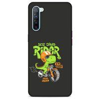 Animax Bisikletli Dinozor Oppo Reno 3 Kılıf Desenli Silikon