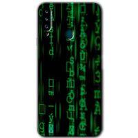 Potkal Hediye Fabrikası Samsung Galaxy A20s Kılıf HD Desen Baskılı Arka Kapak - Matrix