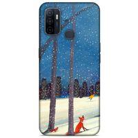 Huawei P40 Kılıf Snowix (45) Liquid Air Kılıf Turuncu Mavi