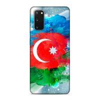 Samsung Galaxy S20 Uyumlu Kılıf Azarbaijan (15) Antişok Kılıf Bayrak İllustre