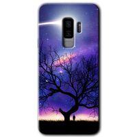 Potkal Hediye Fabrikası Samsung Galaxy S9 Plus Kılıf HD Desen Baskılı Arka Kapak - Uzay Silüet