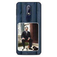 Nokia 7.1 Kılıf Atatürk (37) Silicone Cover Laci Ahşap