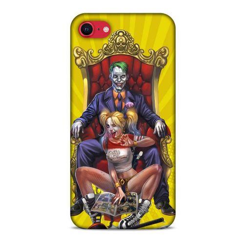Apple iPhone SE 2020 Uyumlu Kılıf Harley Quinn (36) Glitter Kılıf Lavanta mor