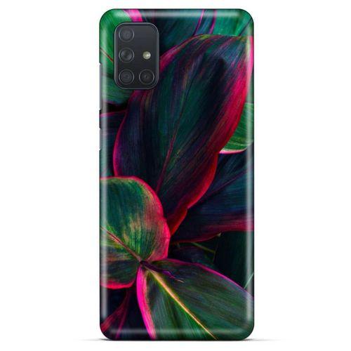 Lopard Samsung Galaxy M51 Uyumlu Kılıf Bahar (25) Antişok Kapak Fuşya Yeşil