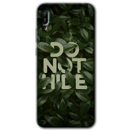 Huawei Y6 2019 HD Baskılı Kılıf + 9D Tam Ekran Koruyucu - Do Not Hide