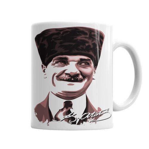 Mustafa Kemal  Atatürk  Kupa Bardak Porselen