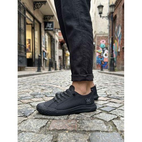 BA0248 BOA Siyah Esnek Bağcıklı Ultra Hafif Nefes Alan Sneaker Ayakkabı
