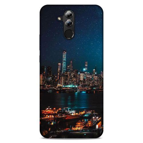 Lopard Huawei Mate 20 Lite Uyumlu Kılıf Gece'S (6) Silikon Kılıf Şehir