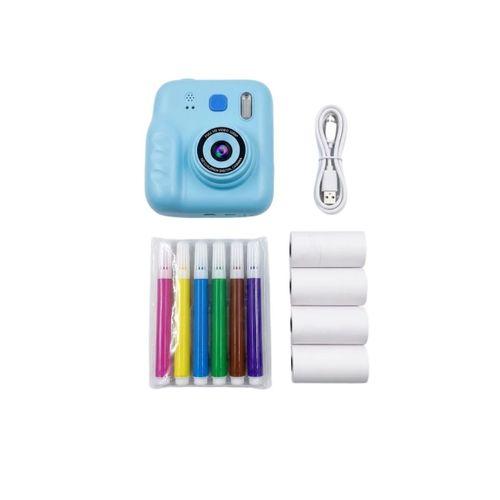 Eğlenceli Çocuk Kamerası Anında Baskı Ve Renkli Kalem Setli